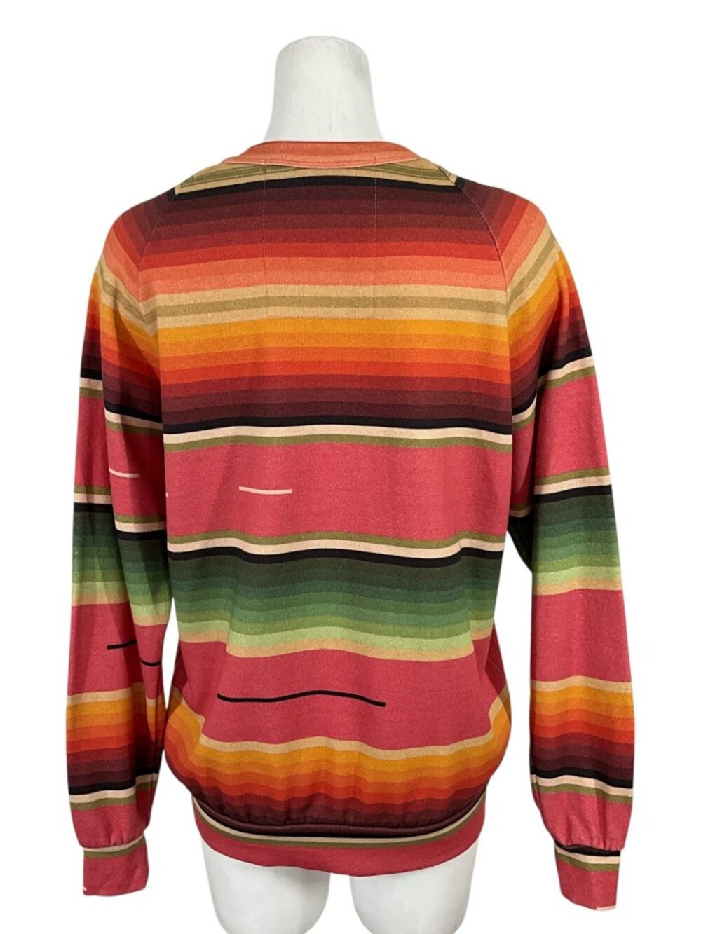 Aviator Nation Serape Bolt Stitch Sweatshirt L Striped Crewneck Long Sleeve - Picture 8 of 16